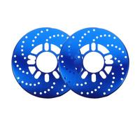 Blue Car Disc Brake Cover Aluminium Alloy 2pcs | Lightweight Plate Supports Airflow around Brakes, Suitable for Garage Installation and Vehicle Upgrades by Modifiers