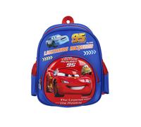 (Blue Car) Mcqueen Elsa Lightning Backpack Cartoon Bag With Straps Adjustable Shoulder