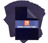 Blue Carbon Paper for Tracing Graphite Transfer-Paper - PSLER 30 Pcs Graphite Paper for Tracing Drawing Patterns on Wood Projects Canvas Fabric Artist Lettering Sketch Drawing A4 Size 8.5 X 11 Inch