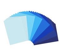 Blue Card A4, 70 Sheets 7 Shades of Blue 210gsm Thick Craft Card Cardstock Paper for Card Making, Invitations, Scrapbooking, Drawing, Arts Crafts