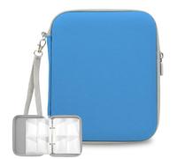 Blue Card Holder, Card Storage Organizer Gift for Cards Collector, Cards Binder Folder with Zipper for Travel Birthday Valentines Day Gifts