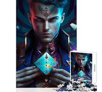 Blue Card Magician 1000 Piece Jigsaws for Teenagers Puzzle Strengthen Mind Clarity And Sharpness Calm Serene Leisure Activity (38x26cm)