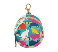 Blue Cartoon Dachshund Silhouettes Baby Pacifier Case Holder Portable Wallet Coin Bag, Baby Items Storage Container