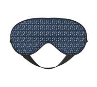 Blue Cartoon Shark Print Functionality Eye Mask Sleep Lightweight Travel Yoga Camping Outdoors Relaxation