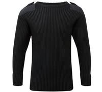 Fort Combat Crew Neck Jumper Unisex Black - Extra Extra Large