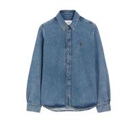 Blue Casual Shirts - male - Ami Paris - Denim Shirts - Blue - M - Shirts M