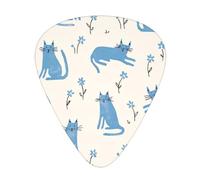 Blue Cat Acoustic GuitarGuitar Picks 12 Pcs, Electric Guitar Essential Thick And Thin Guitar Plectrums Students 0.46 0.96 0.71 Mm