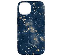 Blue Celestial Dark Academia Gothic Starry Night Case for iPhone 14