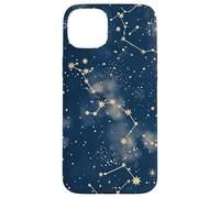 Blue Celestial Dark Academia Gothic Starry Night Case for iPhone 15 Plus
