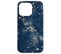 Blue Celestial Dark Academia Gothic Starry Night Case for iPhone 15 Pro Max