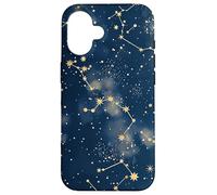 Blue Celestial Dark Academia Gothic Starry Night Case for iPhone 16