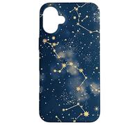 Blue Celestial Dark Academia Gothic Starry Night Case for iPhone 16 Plus