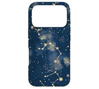 Blue Celestial Dark Academia Gothic Starry Night Case for iPhone 17 Pro