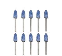 Blue Ceramic Grinding Head Polishing Abrasive Wheel Buffing for Rotary Power Tools 3mm Shank wanglan(Bullet shape,5mm)
