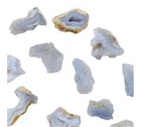 Blue Chalcedony Agate Rough - Agat Rough, Chalcdony Crystal Stone, Natural Druzy, Raw Crystal Stone, Crytal Geode Charm | Blue Chalcedny Agate Rogh for DIY Men Women Necklace