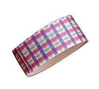 Blue Check Decorative Tape Excellent Material Wide Application Compact and Portable for Handbook Notebook