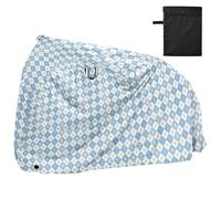 Blue Chessboard Bike Cover Waterproof Outdoor Electric Bike Cover Bikes Accessories