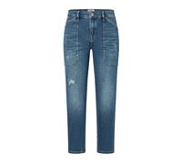 Blue Chic Wash Straight-Leg Jeans - female - MAC - Cropped Jeans - Blue - L - Jeans L