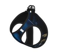 Blue Chinchillas And Moon Print Dog Harness,Pet Leash Vest,Adjustable And Reflective Vest,For Small To Medium Dogs