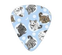 Blue Chinchillas And Moon Print12 Professional Guitar Tuner For Guitar, Bass, & Chromatic Tuning Modes