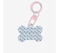 Blue Chinchillas and Moon Printing 1 Pc Dog Bone Shape Id Tags Double Sided with Key Ring Craft for Pets