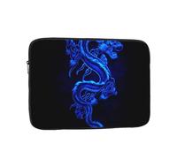 blue chinese dragon Printed Laptop Sleeve for Men Women 13 inch Shockproof Laptop Case Bag for Travel Office School