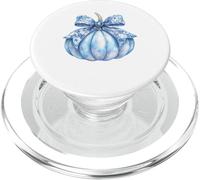 Blue Chinoiserie Pumpkin Aesthetic Coquette Toile de Jouy PopSockets PopGrip for MagSafe