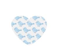 Blue Chirp Print 4Pcs Lavender Scent Hanging Lightweight Car Scent for Car Bedroom Wardrobe Bathroom
