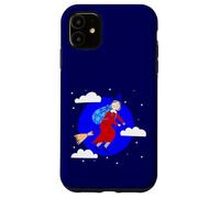 blue christmas witch befana broomrider spookmas Epiphany Case for iPhone 11