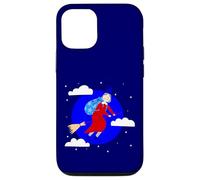 blue christmas witch befana broomrider spookmas Epiphany Case for iPhone 12/12 Pro