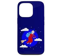 blue christmas witch befana broomrider spookmas Epiphany Case for iPhone 13 Pro