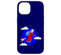 blue christmas witch befana broomrider spookmas Epiphany Case for iPhone 14