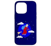 blue christmas witch befana broomrider spookmas Epiphany Case for iPhone 14 Pro Max