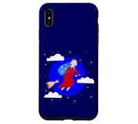 blue christmas witch befana broomrider spookmas Epiphany Case for iPhone XS Max