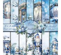 Blue Christmas, Xmas Paper Pads, Christmas Scrapbook Paper , Xmas Scrapbook Paper Pads