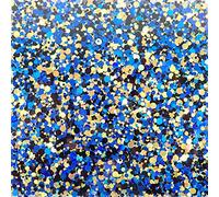 Blue Chunky Glitter Cast Acrylic Sheet, 3mm thick (150x125mm)