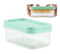 (Blue Cian) Butter Cutter and Keeper, Butter Cutter and Storage Case, Soft Cheese Tray, Butter Tray with Lid, Multipurpose Airtight Sealed Box with 304