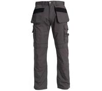 BLUE CIRCLE Mens Cargo Combat Work Trousers Heavy Duty Safety Pant Multipockets Knee Pad Pockets Durable Workwear Pants BC666_Pants Grey 34W / 31L