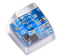 Blue Circuit Board Handmade Artisan Keycap Cool Key Caps Custom Keycaps Keyboard Caps Resin Keycaps for Tech Enthusiast Desk Setup Lovers Gift