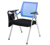 Blue ckable Tablet Arm Chair for Students Folding Office Conference Chair with Backrest Ideal for Classroom and Workplace Use