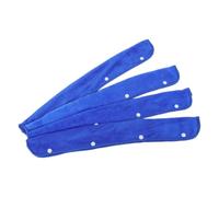 Blue Cloth Floor Squeegee Broom Cover Replacement Pad 52x7x1cm 4pcs | Soft Cloth Cover, Gentle on Surfaces, for Home Cleaning and Garage Floor Drying, Window Sills