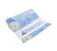 Blue Cloth Protective Book Sleeve with Hand Made Finish and Edge Cover