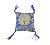 Blue Cloth Sound Bowl Pad, Nepal Style Buddhist Bowl Accessory