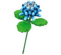 Blue Clover Flower Building Blocks Set - Make Your Own Bouquet Faux Plant Bricks Toy Kits - for Kids 6+ and Adults