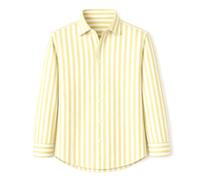 Blue coast yachting Men’s Striped Shirt, 100% Linen, Long-Sleeved, Regular/Slim Fit, Casual-Elegant Style, Breathable for Summer.