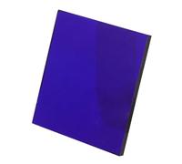 Blue Cobalt Glass Experiment Plate 5x5cm for Chemistry Teaching