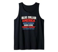 Blue Collar America Apparel Patriotic 4th of July Working Tank Top