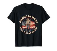 Blue Collar American Working Class Raised T-Shirt