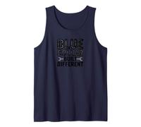 Blue Collar Built Different Funny Work Pride Design Tees Tank Top