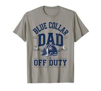 Blue Collar Dad Off Duty Hard Hat Wrench T-Shirt